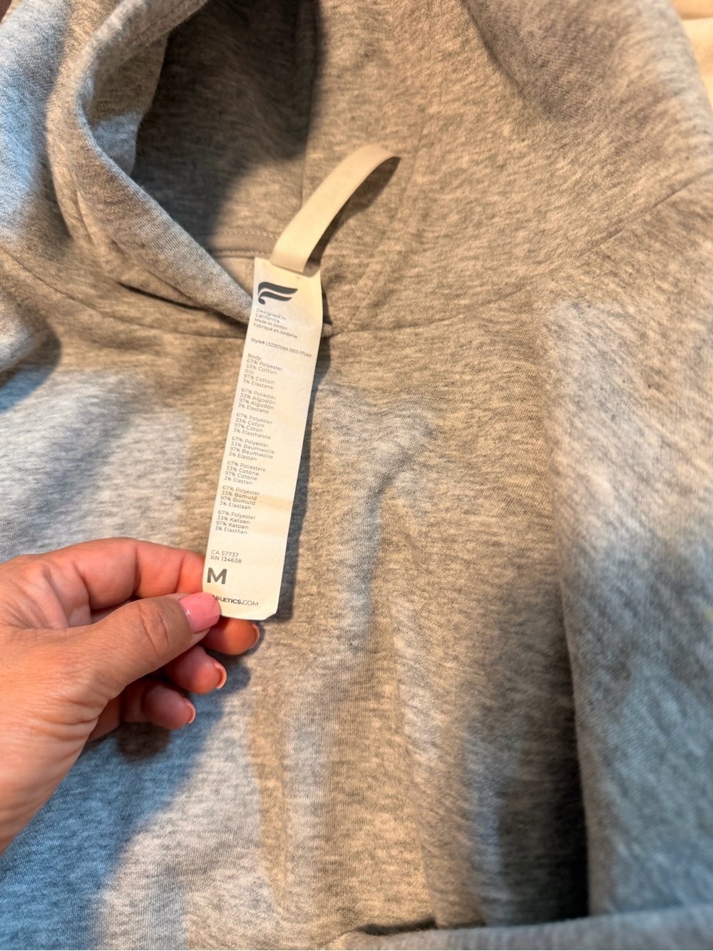 Fabletics Heather Gray Pullover Hoodie and 8 pair leggings mediums - Picture 3 of 8
